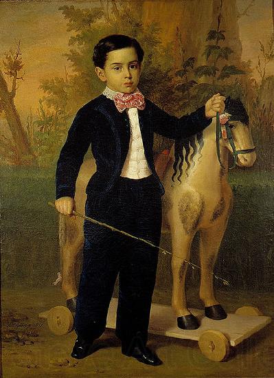Antonio Maria Esquivel Retrato del nino Carlos Pomar Margrand France oil painting art